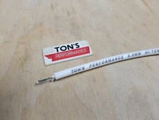 Ton's 8mm White silicone WIRE CORE SPARK PLUG WIRE by the foot 0 ohms/ft