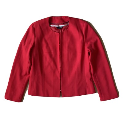 liz jordan red leather jacket