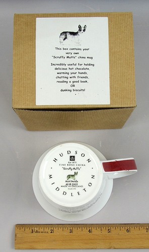 Hudson & Middleton Fine Bone China Mug - Scruffy Mutts YOU FETCH IT (Boxed) - Picture 4 of 9