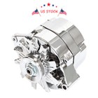 Chrome 12V Alternator 1 Wire For Chevy GM BBC SBC 327-350-396-427-454 110Amp