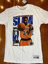 Los Angeles Lakers Tee Shaq SLAM Magazine Cover Nba Shaquille O  Neal Sz Small