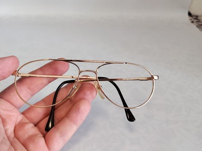 VINTAGE AO AMERICAN OPTICAL GOLD PILOT EYEGLASSES FRAME MADE  display picture 1