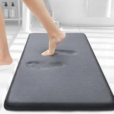 Memory Foam Bath Mat 24" x 16" Extra Soft Absorbent Bathroom Rugs Non Slip Ba...