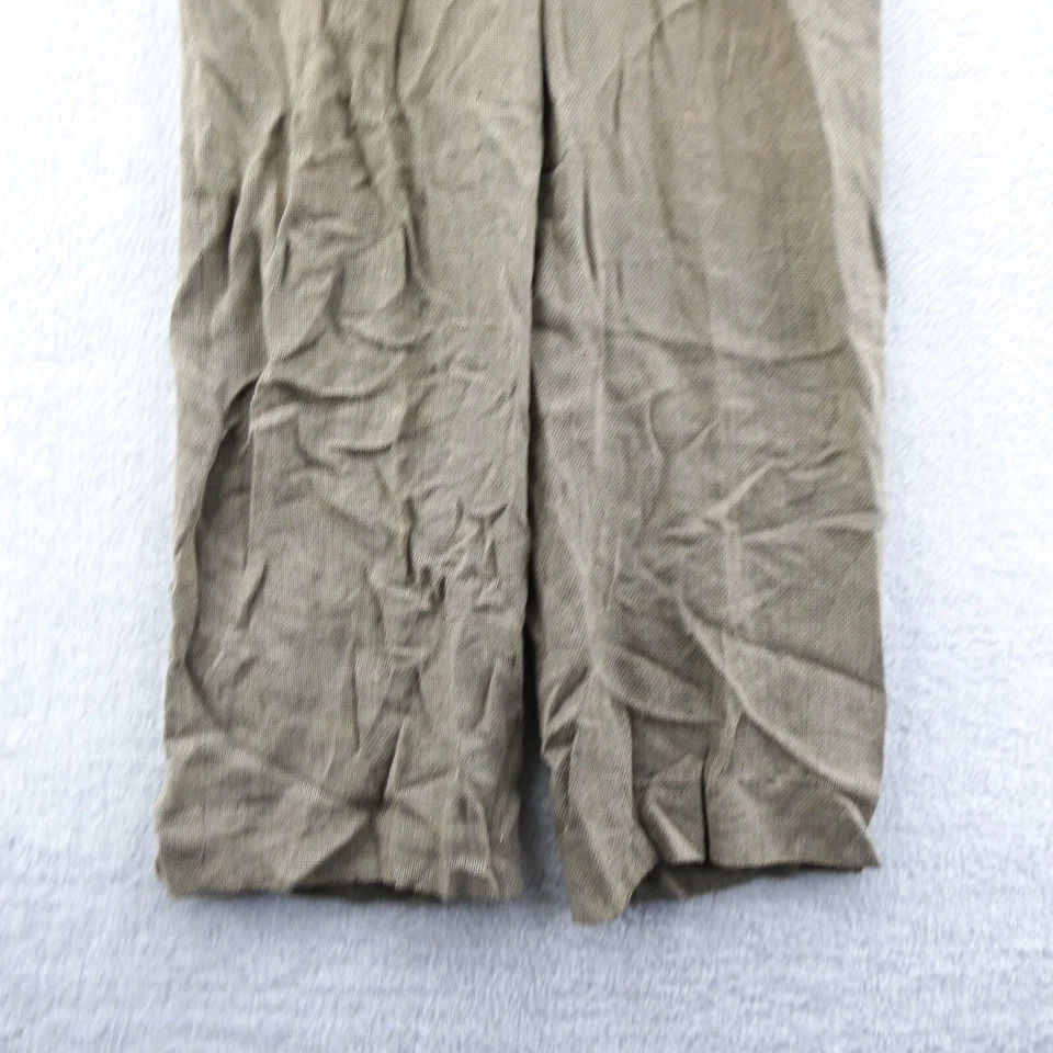 Pantalones de vestir Ellen Tracy 4 para mujer 28x32 caqui pantalones traje 28 x 32 Allard vintage Foto 2 de 4