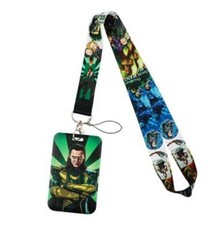 Loki Superhero Character Lanyard With ID Holder Keychain