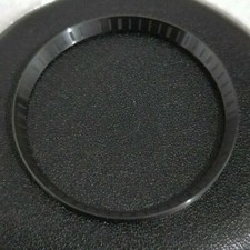 ? BRUSHED BLACK STAINLESS STEEL CHAPTER RING MINUTE TRACK FOR SEIKO SKX007 
