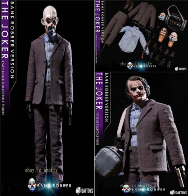 1/6 DAFTOYS F02 Clown Batman Bank Robber Joker W/Head Accessory Set INSTOCK