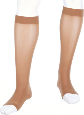Medi Assure, 15-20 Mmhg, Calf High Compression Stockings, Open Toe