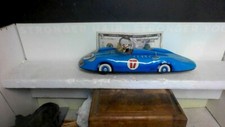 VINTAGE 1960'S ALL TIN FRICTION NO. 17 LAND SPEED / RACE CAR 8 IN. LONG