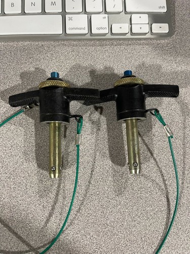 TWO (2) NEW CARR LANE 6-ABPT-1.25 BALL LOCK PINS (T HANDLE) 3/8" w/ Tether Adjus - Picture 7 of 7