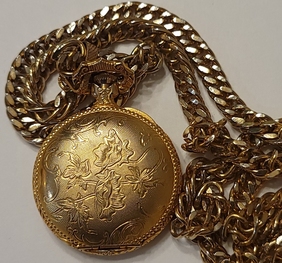 VTG Cycle Swiss Made mechanical full hunter pocket watch
