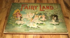 Antique Original 1888 Chaffee Selchow Mcloughlin Fairy Land Board Game Scarce