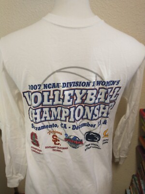 2007 NCAA Women's Volleyball Championship T-Shirt S Stanford USC Penn State  CAL
