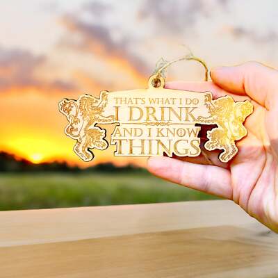 Ornament - That's What I Do - Raw Wood 2x5in Ornament - That's What I Do - Raw Wood 2x5in