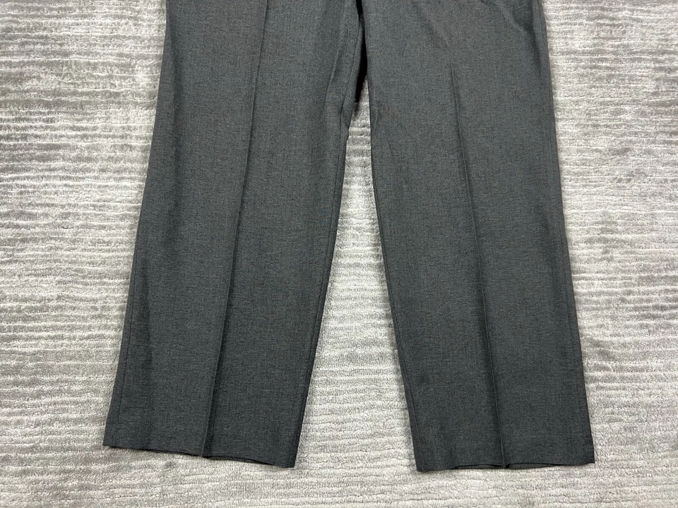 Vintage Haggar Pants Mens 34x30 Gray Wool Blend Flat Front Straight Leg - Image 3 of 4