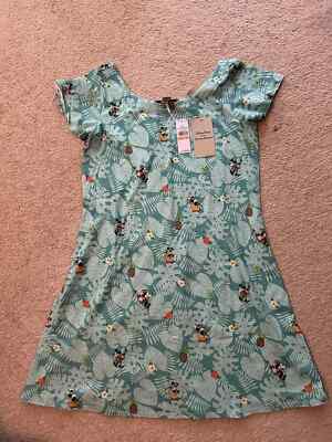 Disney x Tommy Bahama Mickey & Minnie Vacation Indigo Dress Womens NWT