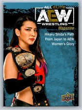 2021 Upper Deck AEW First Edition Hikaru Shida Magazine Cover #8