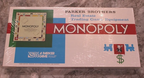 Rare FACTORY SEALED Vtg 1961 Monopoly Board Game Parker Brothers No. 9 New NIB