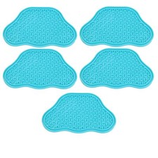 5PK Tappetino Blu Interattivo per Cani Lecca Lenta con Ventose Accessori Alimentari