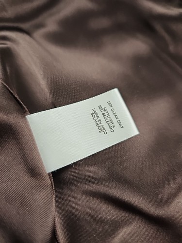 Michael By Michael Kors Blazer Women’s Size 14 Brown Jacket Suit Zippers Pockets - Picture 7 of 23