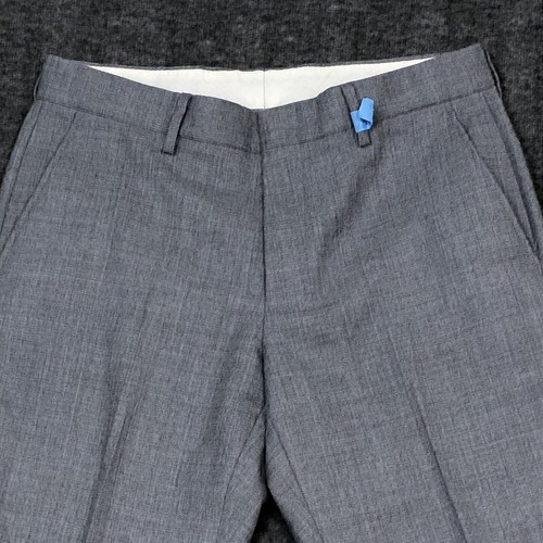 J Crew Bowery Pantalone elegante lana uomo 30x32 (30x30) grigio vestibilità slim 47475 - Foto 2 di 15