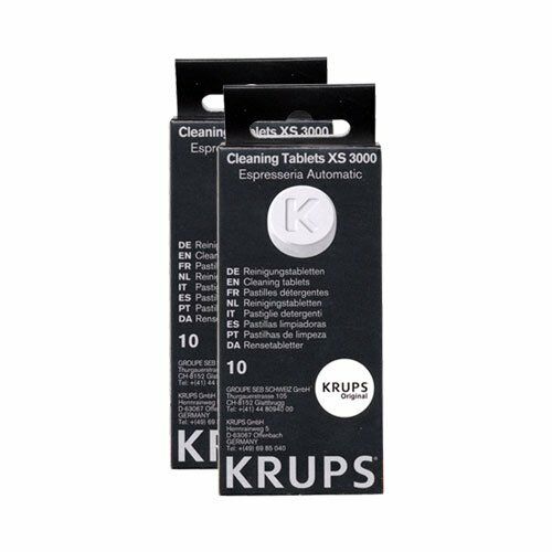 2 Packs Krups XS3000 Cleaning Tablets Pack of 10 Tablets (20 Tablets Total) - Picture 1 of 1