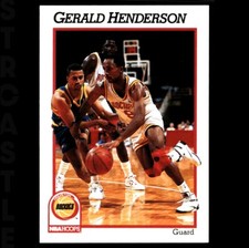 Gerald Henderson 1989-90 NBA Hoops #208 Detroit Pistons 🏀 Basketball Card