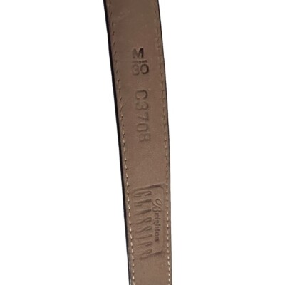 Medium Brighton Classic Brown Croc Leather Mixed Metal Belt  display picture 1