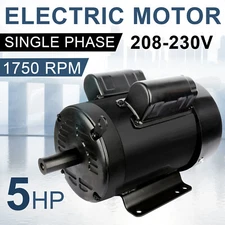 5HP Air Compressor Electric Motor 184T Single Phase 1750RPM TEFC Compressor Duty