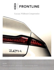 LINCOLN FRONTLINE 2014 DEALER MAGAZINE&mdash;MKZ HYBRID&mdash;LINCOLN MKZ vs MERCEDES CLA250