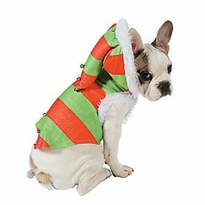 NWT Christmas Holiday Elf Dog Costume Pet Outfit Size 19" X 18" Unfastened