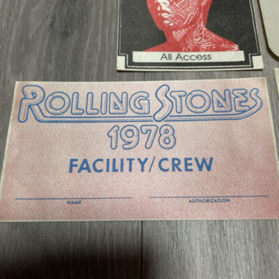 Rolling Stones Backstage Pass Set (Free Shipping) | eBay