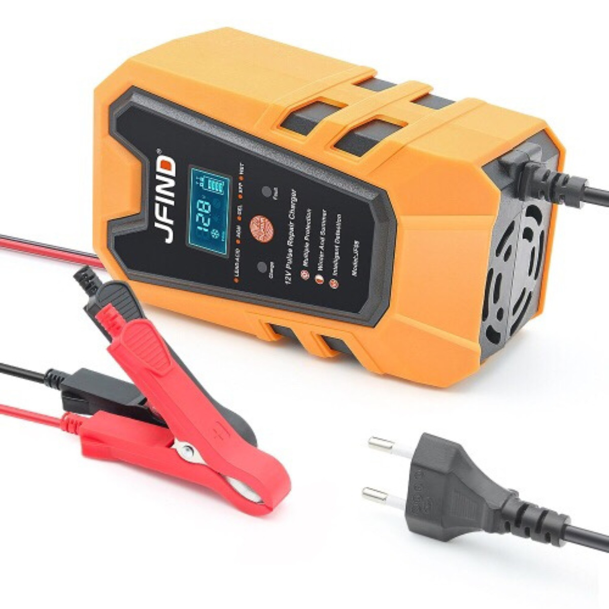 Chargeur de batterie de voiture auto moto 12V rapide automatique