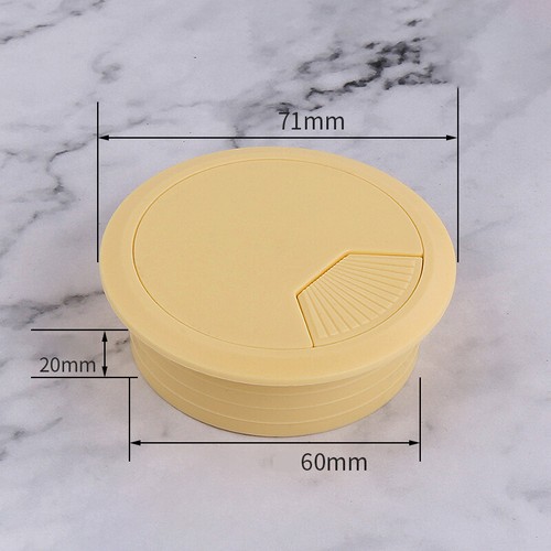 50mm/53mm/60mm/80mm Computer ABS Grommet Desk Table Cable Tidy Outlet Wire Cover - Picture 45 of 66