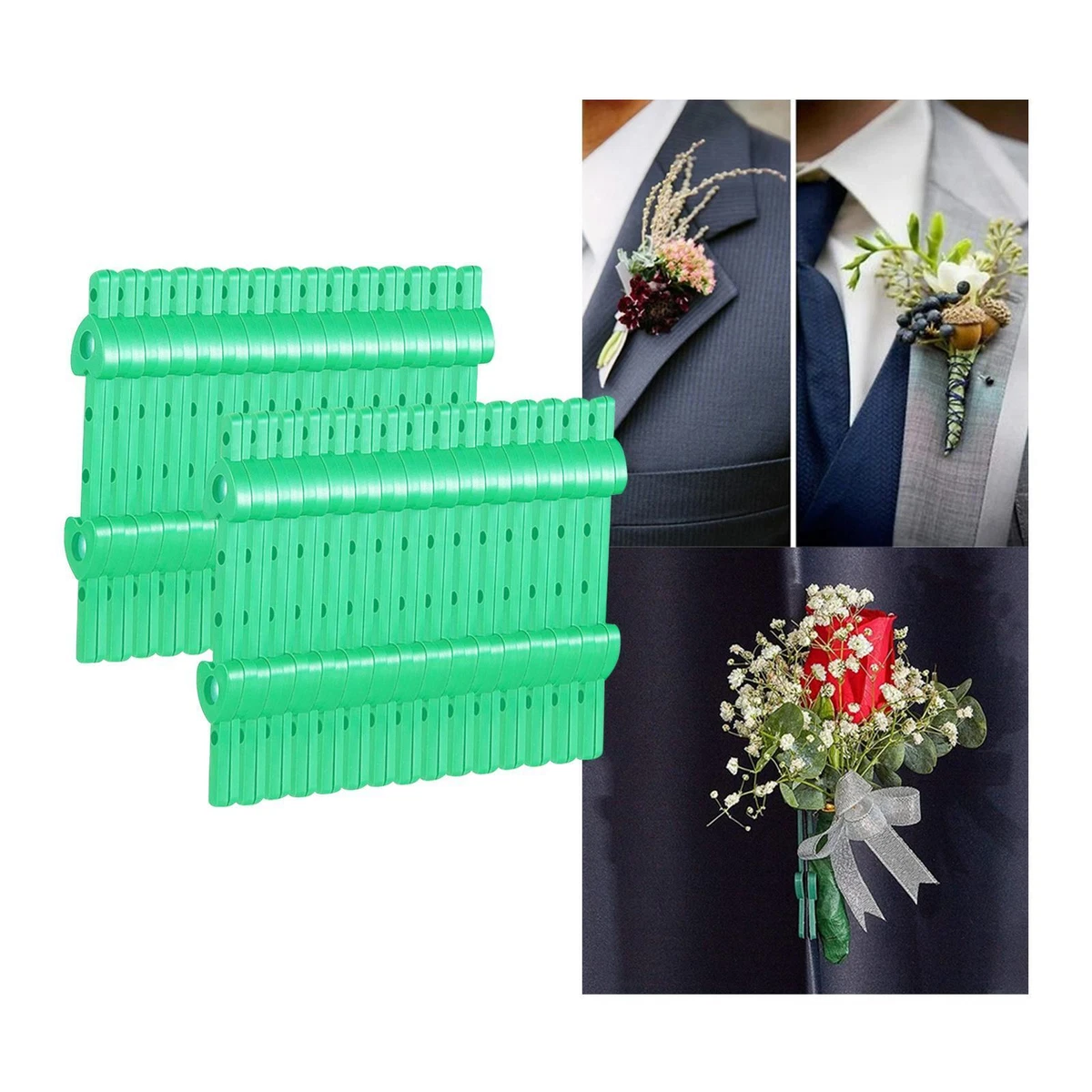 30 Pieces Floral Boutonniere Magnets Handmade Corsage Brooches Magnet for