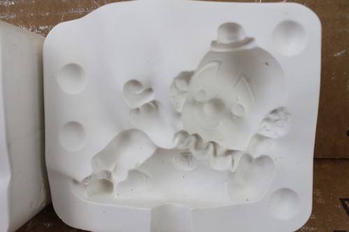 Keramik Stülpform 2 Stück Schachtel liegend Clown Zirkus Figur 113 Guss Guss - Bild 4 von 7