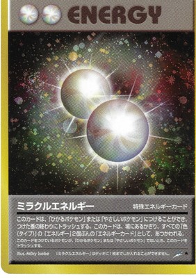 LP (Unlimited) Pokemon MIRACLE ENERGY Card NEO DESTINY Set 16/105 