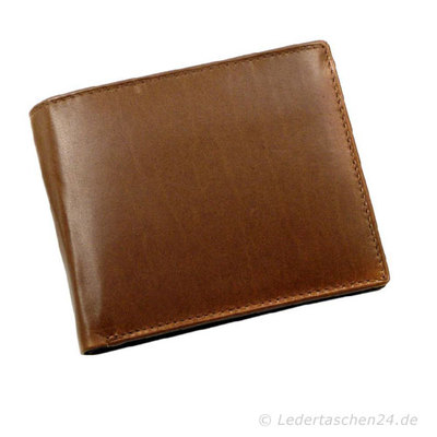 STEFANO Leder Börse Geldbörse Geldbeutel Herrenbörse Schwarz Braun Portmonaise