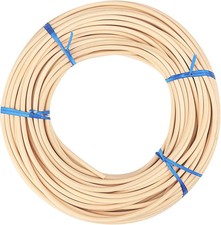 GNIEMCKIN 8 Spline, 66 Ft Reed Spline, Natural Cane Webbing Roll, and Round Re