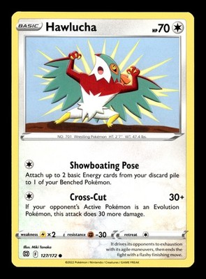 Pokemon TCG: Sword & Shield - Brilliant Stars - Hawlucha - 127/172