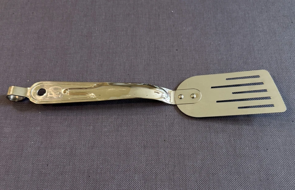 PAULA DEEN PD ALL STAINLESS SHORT HANDLE SLOTTED SPATULA / FLIPPER / TURNER 12" - Image 2 of 4