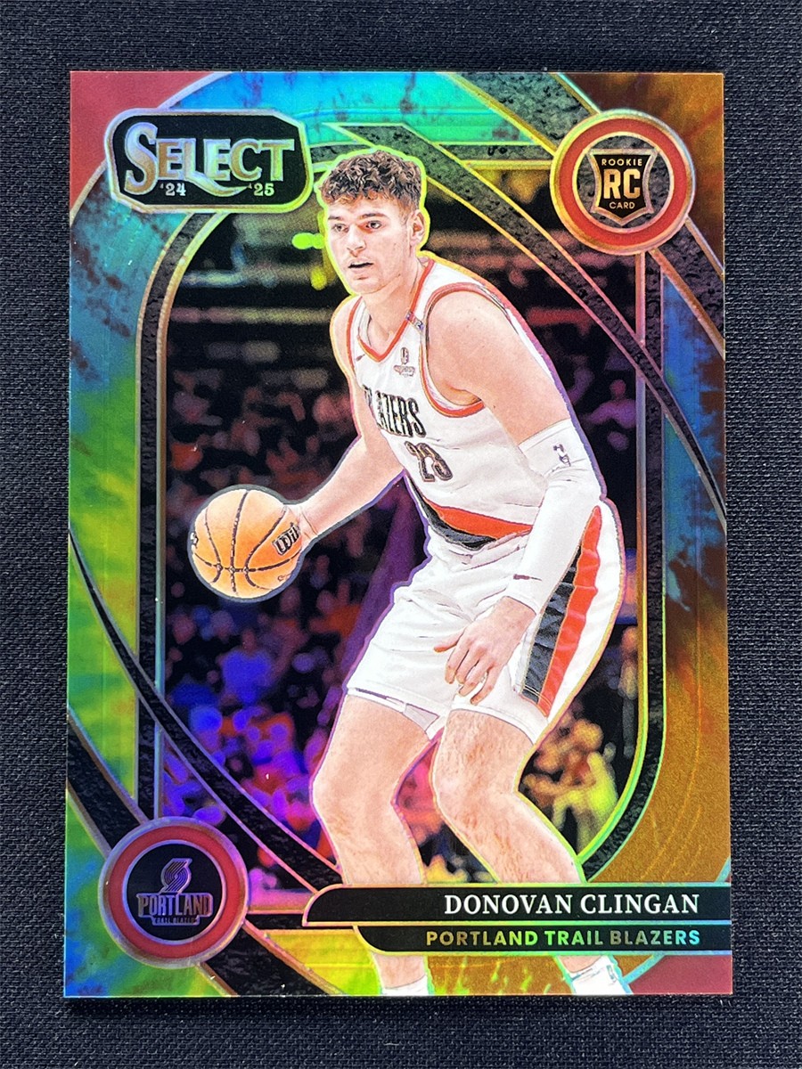 2024-25 Panini Select Donovan Clingan #270 Courtside Tie-Dye Prizm Rookie RC /25