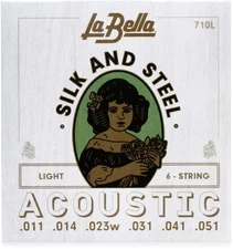 La Bella 710L Silk & Steel Acoustic Guitar Strings - Light