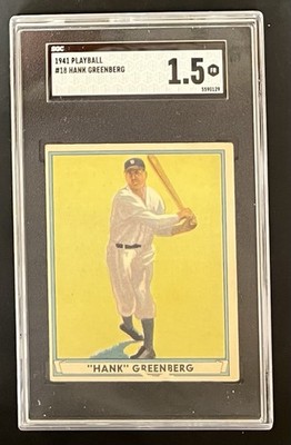 1941 Play Ball - Hank Greenberg #18   1941 on Back
