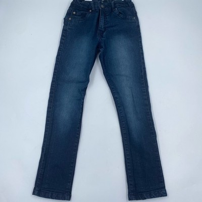 DKNY Boys Size 8 Dark Wash Slim Skinny Stretch Adjustable Waist Denim Jeans