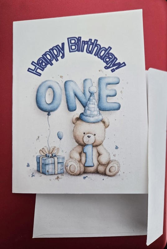 Hallmark Birthday Folded Greeting Card for Baby Boy From Grandmother.