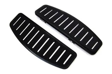 V-Twin 27-1758 Passenger Footboard Set Black Slotted Harley-Davidson