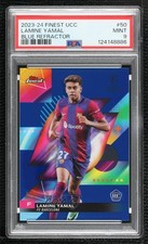 2023 Finest UEFA Club Competitions Blue Refractor Lamine Yamal PSA 9 MINT 08c9