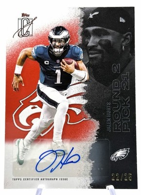 2025 Topps Signature Class Jalen Hurts Red Autograph /25 #42 🦅 🏈🔥