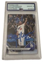 Clayton Kershaw Dodgers Signed 2025 Topps Now Hollywood Ending Base #734 PSA 10